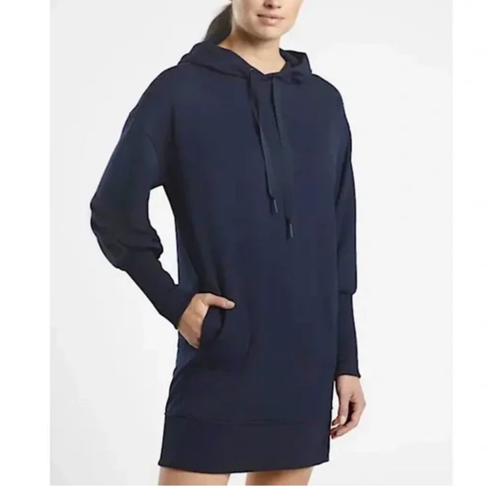 ATHLETA MALA NAVY HOODIE DRESS